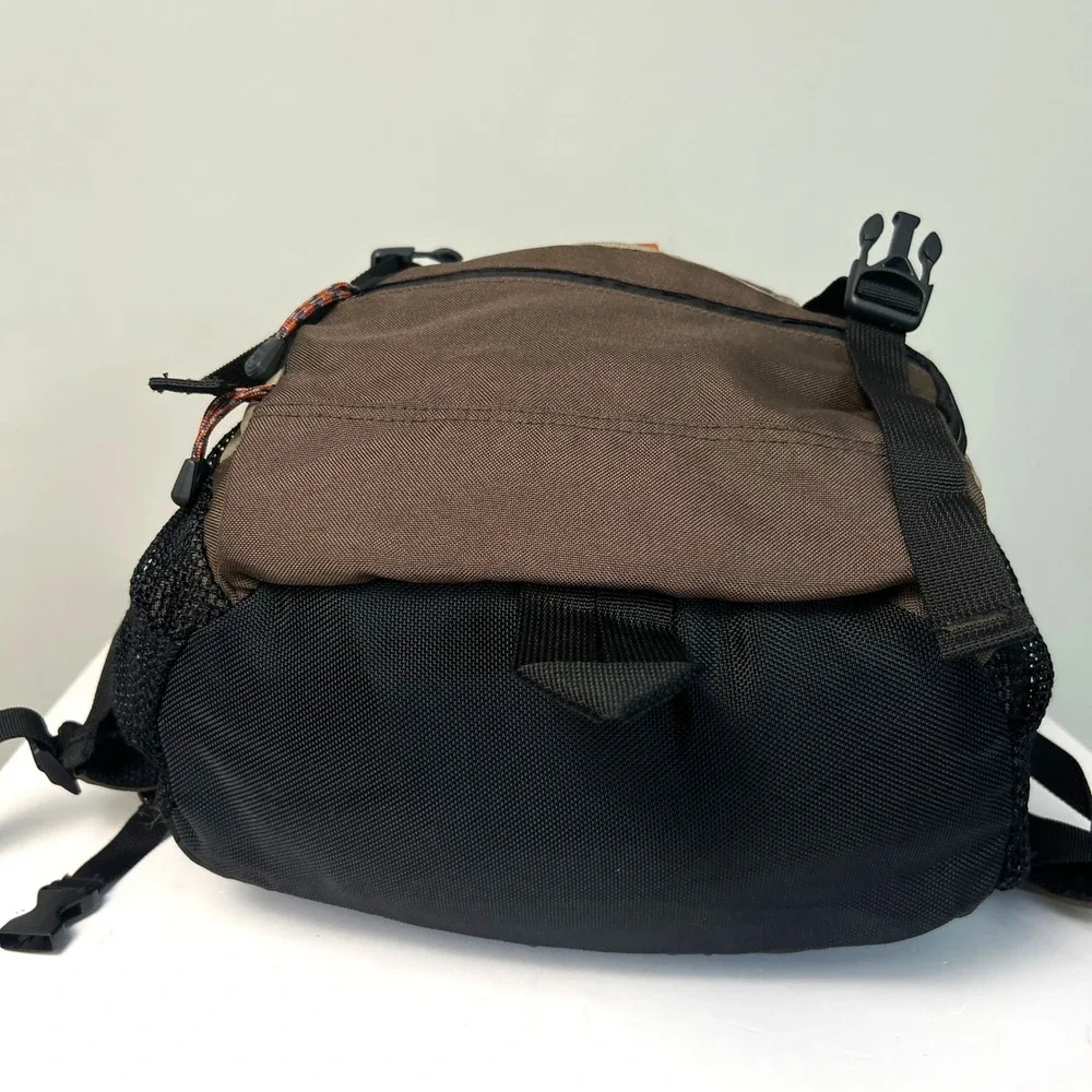 Old Navy Active Trek System Backpack OS Brown Hiking Camping Vintage 2004